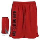 Ironville Blood Sweat and Iron Weightlifting Gym Shorts