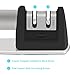 Knife Sharpener,Flytt 2 Stage Professional Manual Kitchen Knife Sharpener with Coarse and Fine Sharpening System for Steel Knives,Black