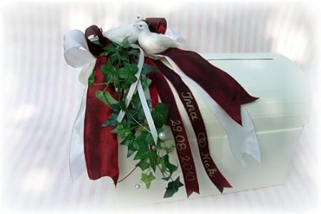 Caja para sobres de boda, diseño con forma de cofre: Amazon.es: Hogar