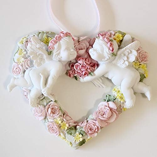 プレート ハート型 エンゼル ドアプレート エンジェル 天使 Thaigerline Golf