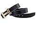 Men Belt Business Casual H Buckle Leather Belt with Pin Buckle