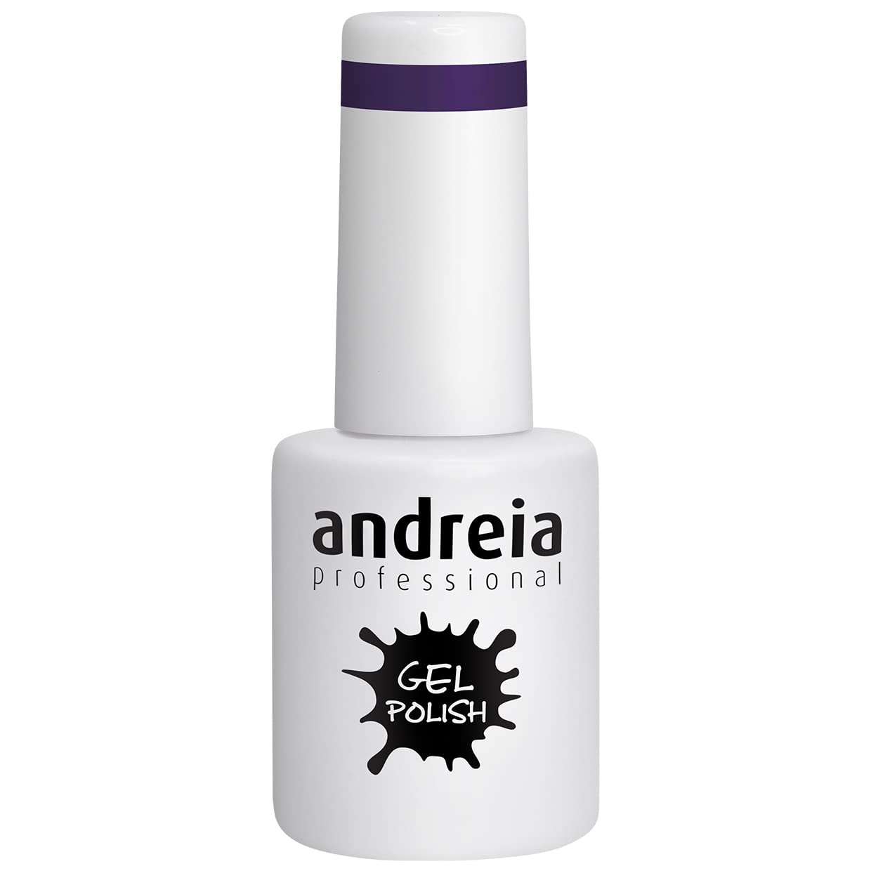 Andreia Semi-Permanent Nail Gel Polish for UV/LED Lamp - Intense Shine and 4 weeks Lasting French Manicure Nail Gel Varnish - Colour 299 Purple - Shades of Grey - 10.5 ml