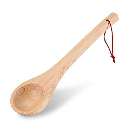 Bestnewie Sauna Ladle, Hand Crafted Wooden Sauna Ladle - Thumbnail 2
