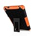 Windrew Hybrid Heavy Duty Armor Protection Cover [Anti Slip] [Built-In Kickstand] Skin Case For Amazon Fire 7 5th Generation 2015 Release Tablet + Screen Protector and Stylus Pen (Orange)