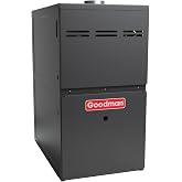 Goodman 80,000 BTU 80% Efficiency multi-speed, single-stage upflow/horizontal Furnace Model: (GR9S800804BN) Cabinet is 17.5 inches wide-R32 Ready-Nationwide installation-NOT including CA