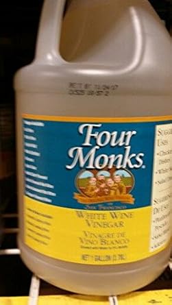 Four Monks White Wine Vinegar 1 Gal 2 Pack Amazon Com Grocery Gourmet Food