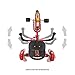 Mobo Tot Disney Pixar Cars- Lightning McQueen: A Toddler's Ergonomic Three Wheeled Cruiser Ride On, Red