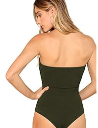 Verdusa - Body sin tirantes para mujer