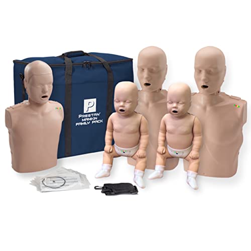 Prestan Family Pack Of CPR Manikins (2 Adult, 1 Child, 2 Infant) Medium