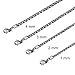 VNOX Stainless Steel French Rope Chain Necklace,Set of 4