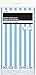 Plastic Light Blue Striped Table Cover, 108