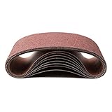 POWERTEC 110000 4 x 24 Inch Sanding Belts | 60 Grit Aluminum Oxide Sanding Belt | Premium Sandpaper For Portable Belt Sander - 10 Pack