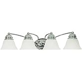 Nuvo Lighting 60/339 Traditional Four Light Vanity from Empire Collection in Chrome Finish