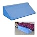 Foam Wedge Pillow Memory Positioning Wedges Medical Body for Back Sleeping Elevated Pregnancy Positioners Bed Sore Turning Bolster Knee Support Pillow for Elderly, Patients Side Sleeper (Blue)