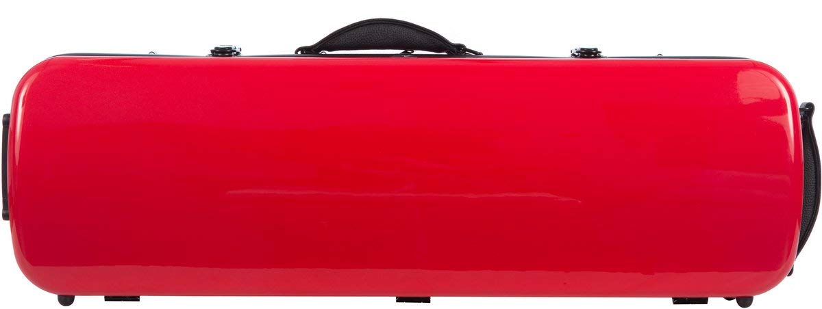 Geigenkoffer Glasfaser Oblong 4/4 red - navy blue M-Case