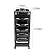 Salon SPA Rolling Trolley Storage Cart Coloring Beauty Salon Hair Dryer Holder with 5 Drawers for Tool Storage (Plastic)thumb 2
