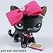 happyblockbuilder compatible with Littlest pet shop accessories LPS clothes 1bow 1necklace 1phone. CAT NOT INCLUDED)