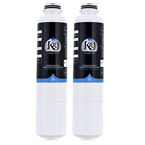 Samsung Compatible Refrigerator Water Filters for DA2900020B, RF263BEAESR, and RF28HMEDBSR - Samsung HAF-CIN/EXP and 46-9101 Compatible Refrigerator Water Filters, NSF 42 Certified (2 Pack)