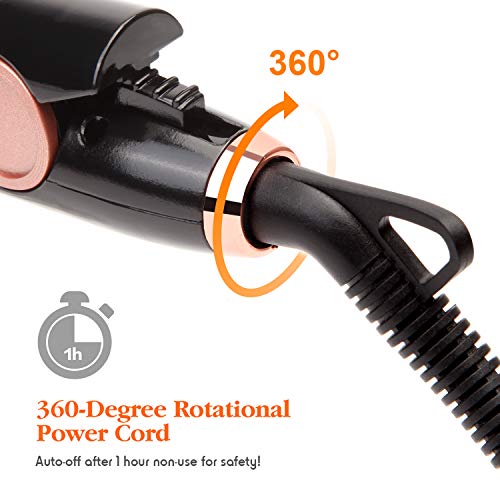 Hair Straightener, MOCREO Professional Flat Iron Ceramic Tourmaline Ionic Technology Hair Straightener 1.25 inch 3D Floating Plate Hair Straightening iron Dual Voltage for Travel