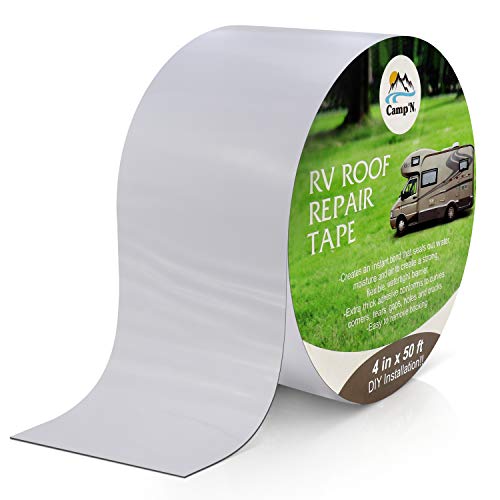 Camp'N RV Roof Tape 4" x 50' Weatherproof Patch/Repair/Seal for