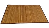 Natural Bamboo Floor Mat - Elegant Bath Mats, Nonslip kitchen rug, Bedroom decor, Living room runner, Quality wood safe for people and pets, Indoor rugs alternative, medium and large size, Natural