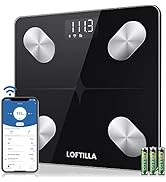 LOFTILLA WiFi Smart Scale for Body Weight and Fat, Bluetooth Weight Scales with 14 Body Compositi...