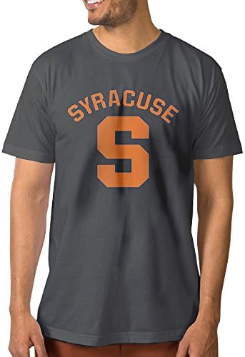 NCKG Men's Syracuse S Logo University Short Sleeve Shirtsi, Color DeepHeatherSize XL