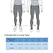 Przewalski Mens Winter Thermal Padded Cycling Tights, Brushed Fleece Bike Pants - Warm & Breathable, Large, Black