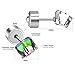 LUXU kisskids Stainless Steel Colorful Cubic Zirconia Earrings Stud for Children Girls