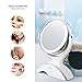 Makeup Mirror LED Lighted with 1X/7X Magnification, Anjou Vanity Mirror Battery Powered, Removable, Double Side, 360° Rotation for Countertop Cosmetic Makeup with 3 Free Batteries, White