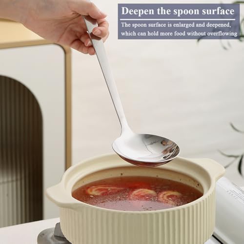 Juego de utensilios de cocina 6 piezas, acero inoxidable juego de espátulas para herramientas de cocina de alta resistencia, accesorios de cocina esenciales para el hogar