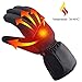 Greensha Electric Heated Gloves Battery Thermal Heat Mittens,Unisex Rechargeable Heating Warm Insulated Gloves Kit,Outdoor Ski Snow Work Bike Gloves,Touchscreen Waterproof, 3 Heat,Hand Warmer,Black