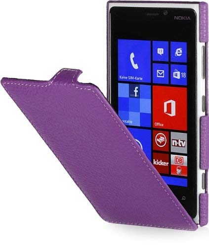 StilGut UltraSlim, Genuine Leather Case for Nokia Lumia 920, Purple