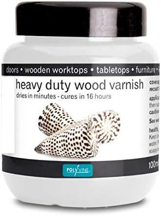 Polyvine Heavy Duty Interior Varnish Satin or Dead Flat Finishes, Quick Dry Varnish, Polyurethane, Water-Based