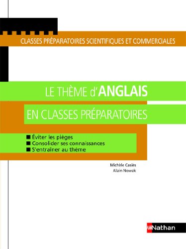 Le  thème d'anglais en classes préparatoires