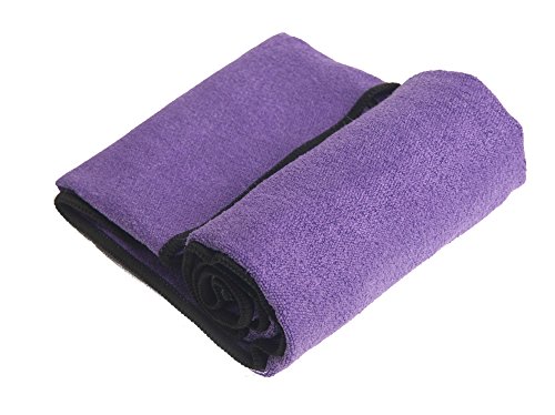 YogaRat Hand Purple-Black 100% Microfiber Yoga Towels (15″ x 24″)