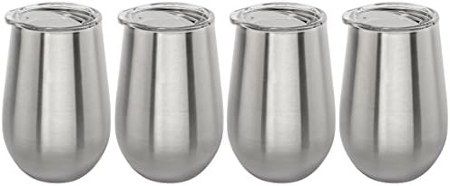 Stainless Vacuum Insulated Wine Tumbler with Lid - 12oz Wine Glass by Lancaster Steel (4)