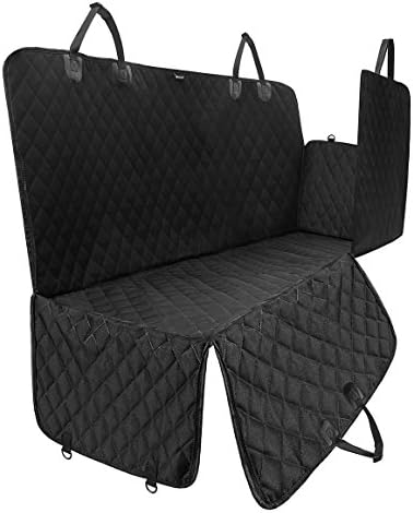 ELETIST Large Dog Seat Cover Car Seat Cover for Dogs Zipper Dog Hammock Scratch Proof Waterproof Nonslip Easy Clean Dog Car Seat Covers Pet BackSeat Covers for Cars Trucks and SUVs 63”X55”