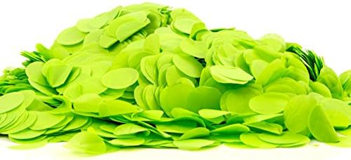 Confetti Kings GREEN Biodegradable Paper Confetti Round Circle Confetti 7 Ounce (200g, Green)