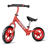 INTEY Balance Bike, 12-Inch Sport Kids Bike, High Aseismic, Ultra-Light, Adjustable, No Pedal Balance Bike for Age 2-5
