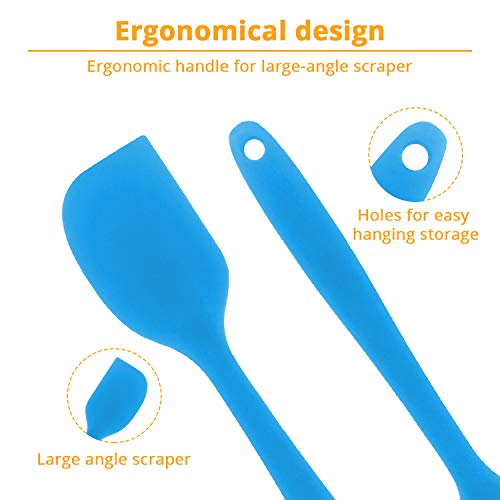 KUFUNG Silicone Spatula, BPA Free & 480°F Heat Resistant,Non Stick