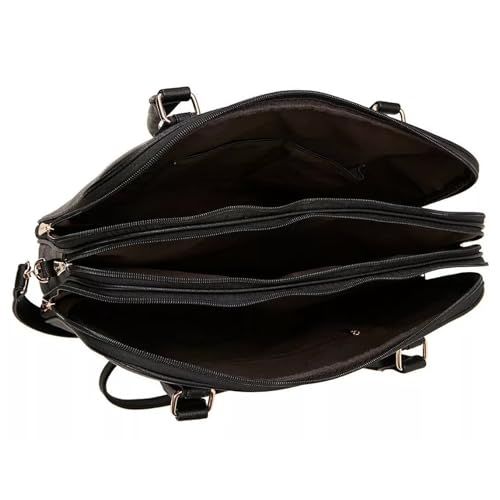Bolsa Feminina Pasta Executiva para Notebook até 15.6” Reforçada Couro Ecológico para Trabalho, Reuniões e Dia a Dia
