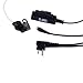 HDE Acoustic Tube Earpiece Mic for Motorola Radios PTT 2 Pin Walkie Talkie Earpiece Two Way Covert Surveillance for CP200 GP2000 CLS1450 and Other Models (5 Pack)