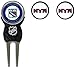 Team Golf NHL New York Rangers Divot Tool Pack With 3 Golf Ball Markers Divot Tool with 3 Golf Ball Markers Pack, Markers are Removable Magnetic Double-Sided Enamel