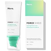 Hero Cosmetics Force Shield Superlight Sunscreen SPF 30 - Everyday Lightweight Sunscreen for Face & Acne-Prone Skin with Zinc Oxide - Fragrance Free 50 ml