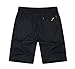 Sofishie Men's Quick Dry Shorts Zipper Pockets - Bla - Medium
