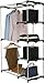 Amazon Basics Double Rod Freestanding Closet, Silver