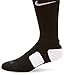 Nike Elite Basketball Crew, Black/White/White, Large
