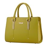 Micom 2016 Summer Womens Pure Color Patent Leather Boutique Tote Bags Top Handle Handbag