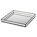 Glass Tray Mirrored Bottom Decorative Bathroom Vanity Makeup Organizer Jewelry Display Perfume Holder Dresser Décor Candle Tray 10 x 10 Square J Devlin Tra 102